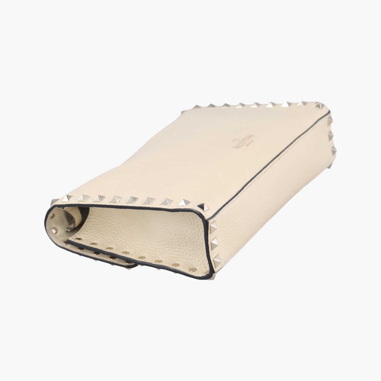 Pre-owned Valentino Rockstud White Leather  shoulderbag | stylenewstar