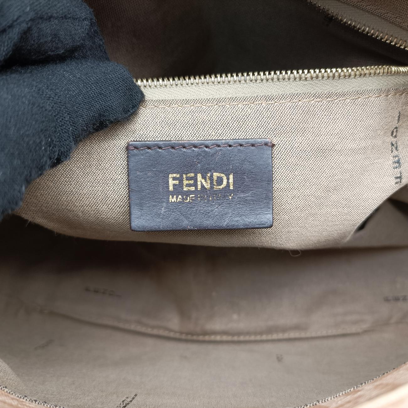 Vintage Fendi Baguette Zucchino Beige PVC coated canvas 8BR001 handbag | stylenewstar