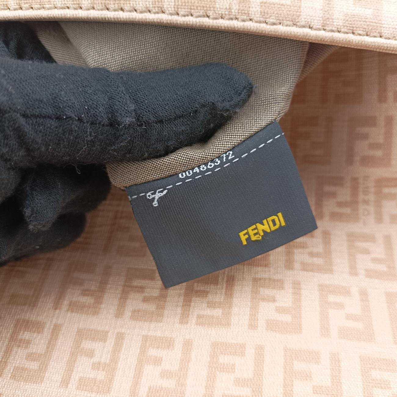 Vintage Fendi Baguette Zucchino Beige PVC coated canvas 8BR001 handbag | stylenewstar