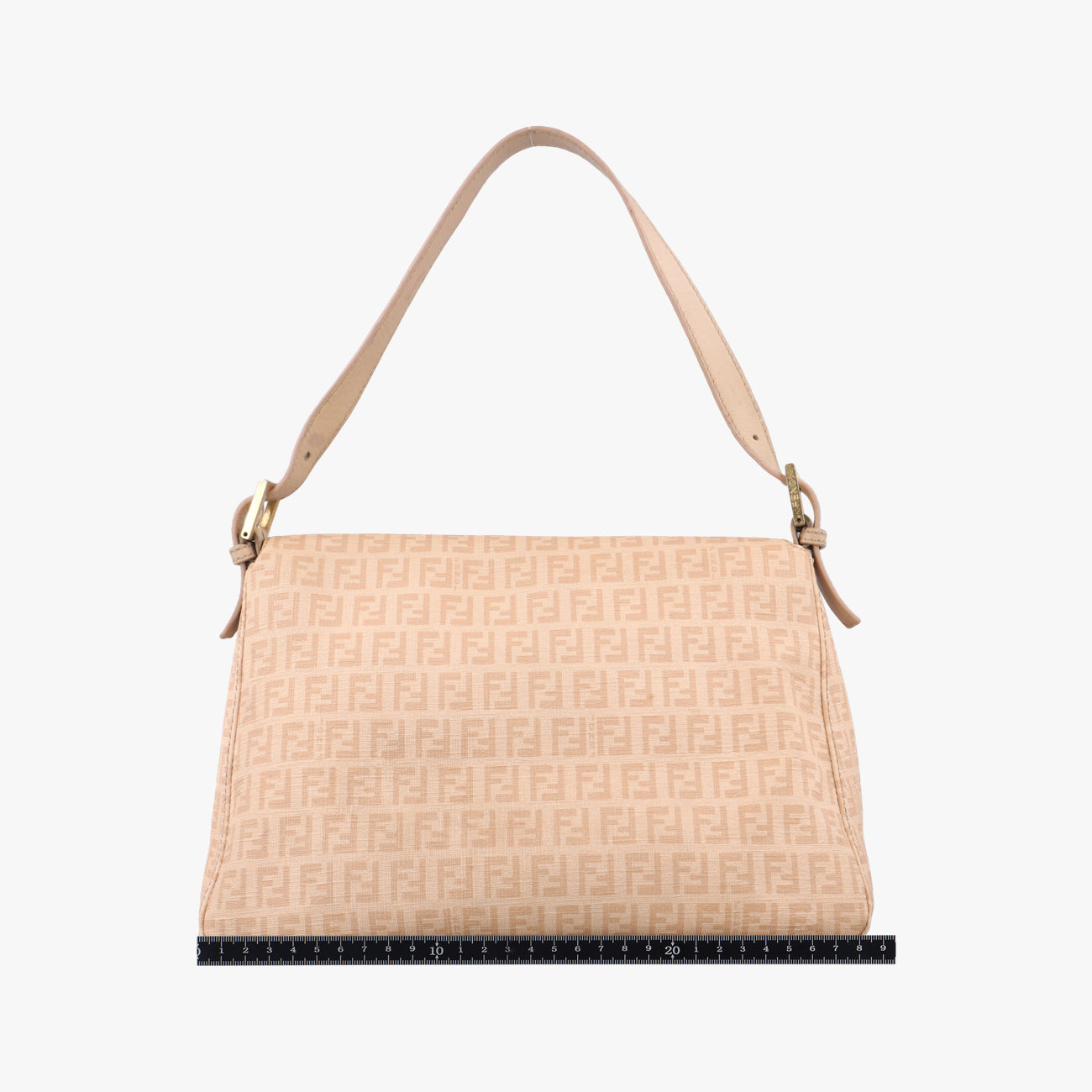 Vintage Fendi Baguette Zucchino Beige PVC coated canvas 8BR001 handbag | stylenewstar