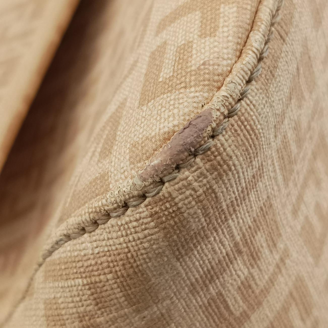 Vintage Fendi Baguette Zucchino Beige PVC coated canvas 8BR001 handbag | stylenewstar