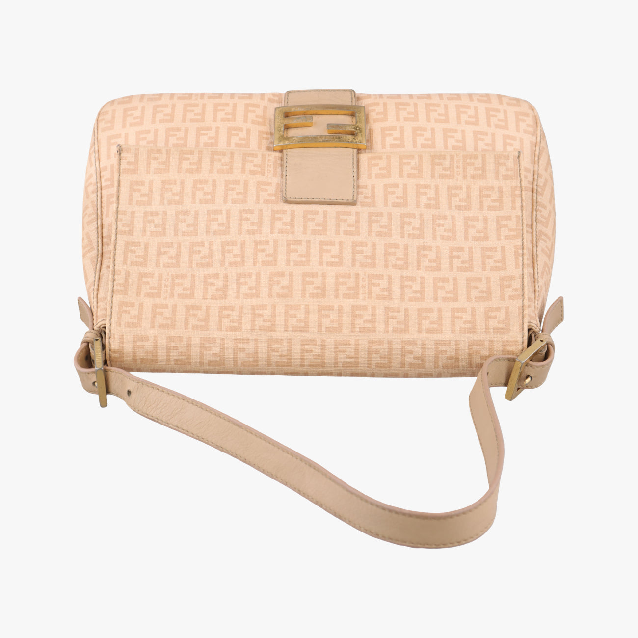 Vintage Fendi Baguette Zucchino Beige PVC coated canvas 8BR001 handbag | stylenewstar