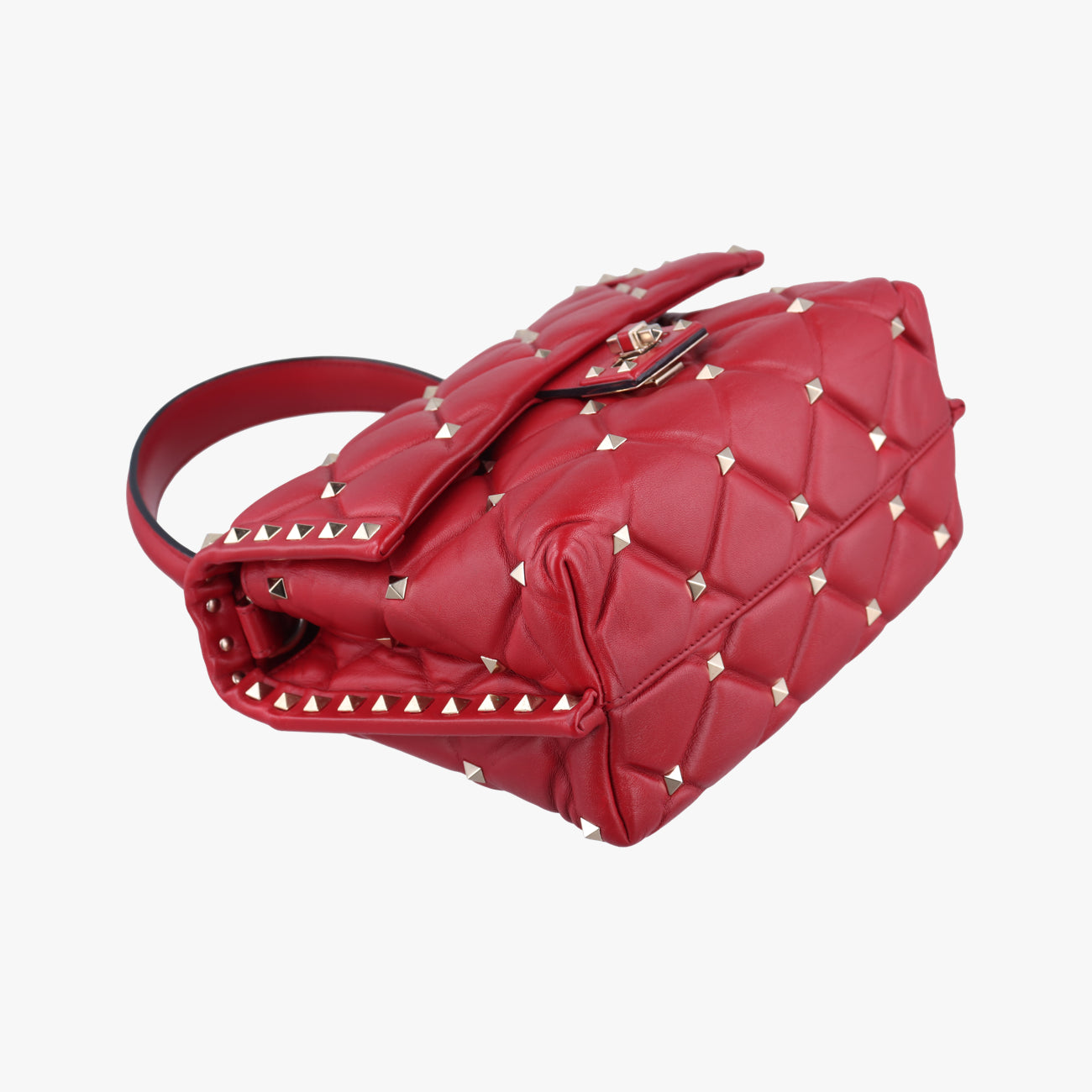 Secondhand Valentino CANDYSTUD Red Leather  shoulderbag | stylenewstar