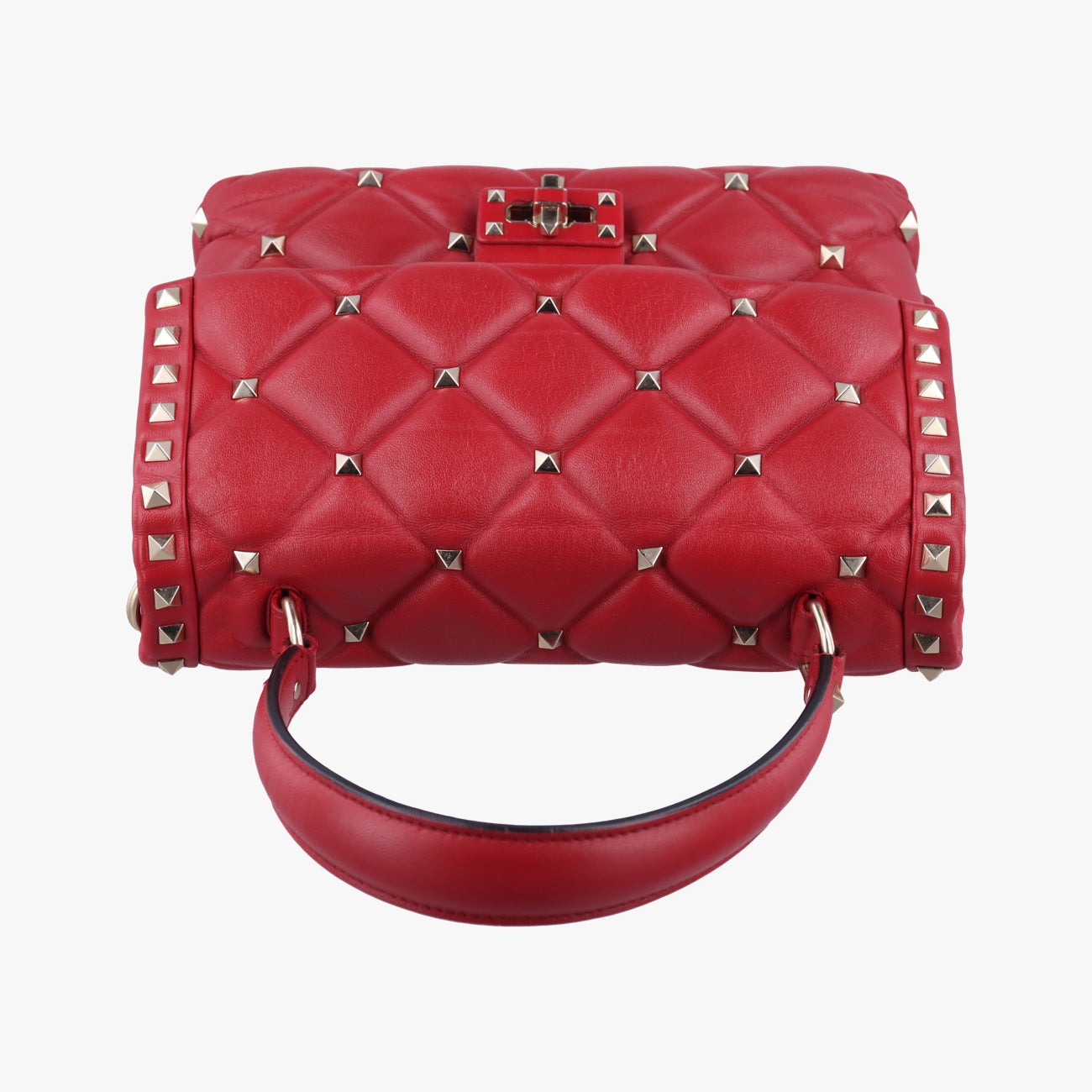 Secondhand Valentino CANDYSTUD Red Leather  shoulderbag | stylenewstar