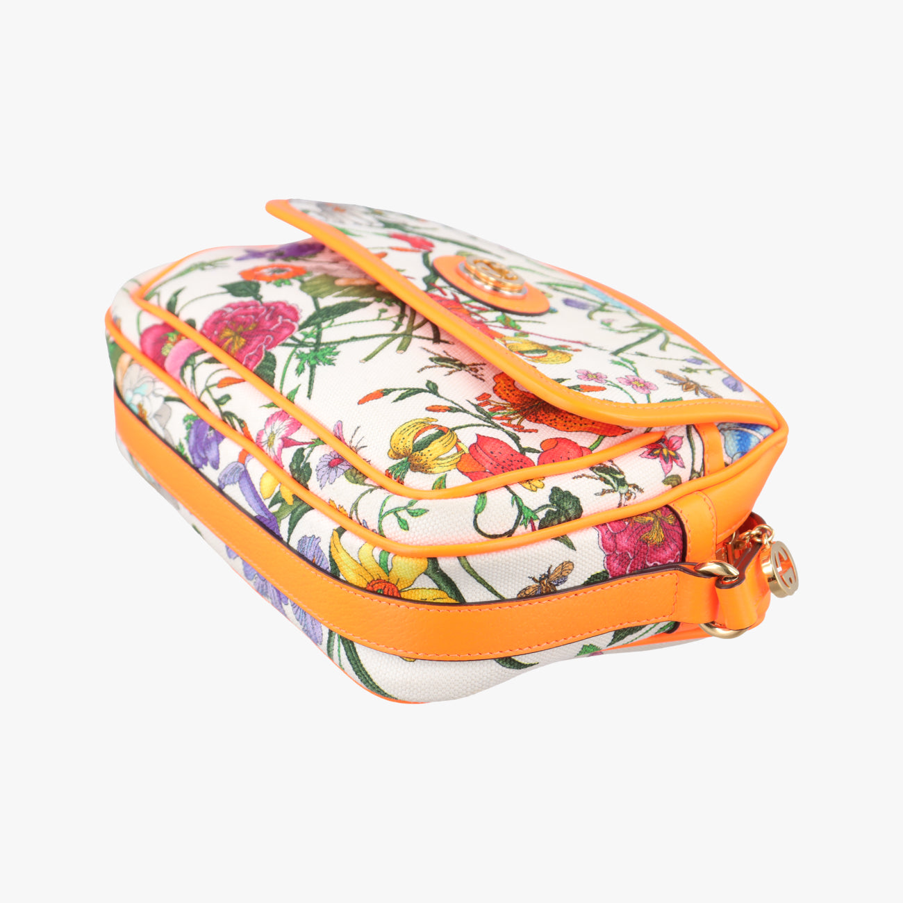 Vintage Gucci Floral Multicolour Canvas × Leather 550147 shoulderbag | stylenewstar
