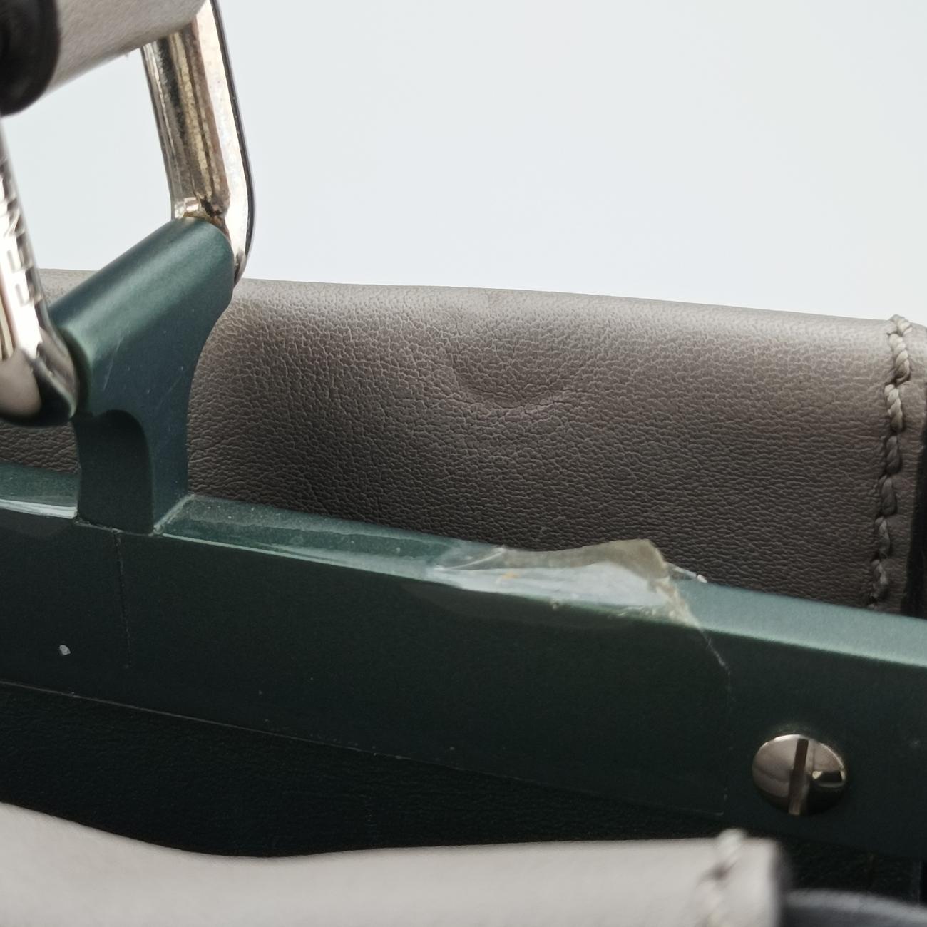 Pre-owned Fendi PEEKABOO Large Grey Leather 8BN210 shoulderbag | stylenewstar