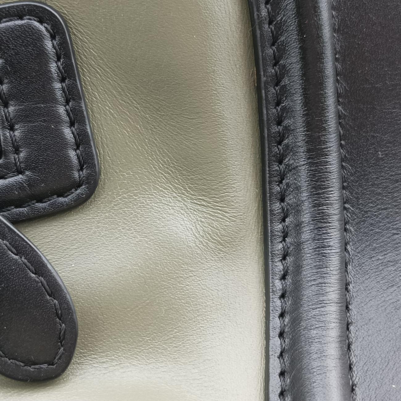 Vintage Celine Luggage Mini Shopper Brown x Green x Black Leather×Suede  handbag | stylenewstar