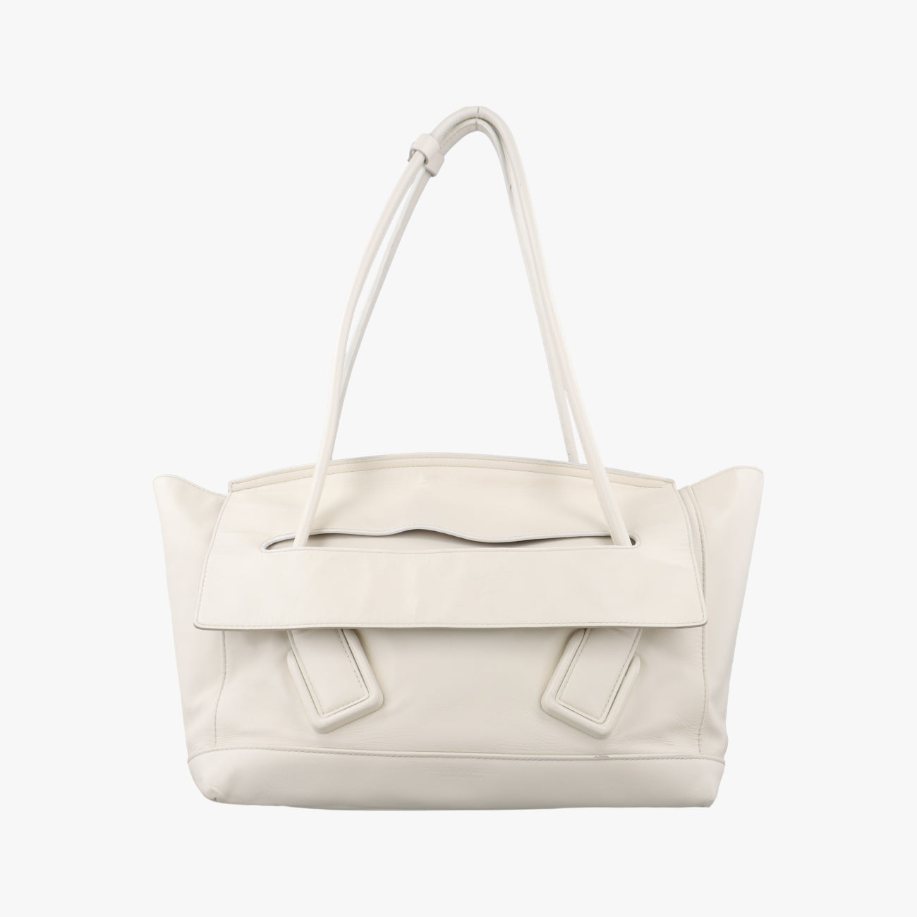 Vintage Bottega Veneta ARCO White Leather  shoulderbag | stylenewstar