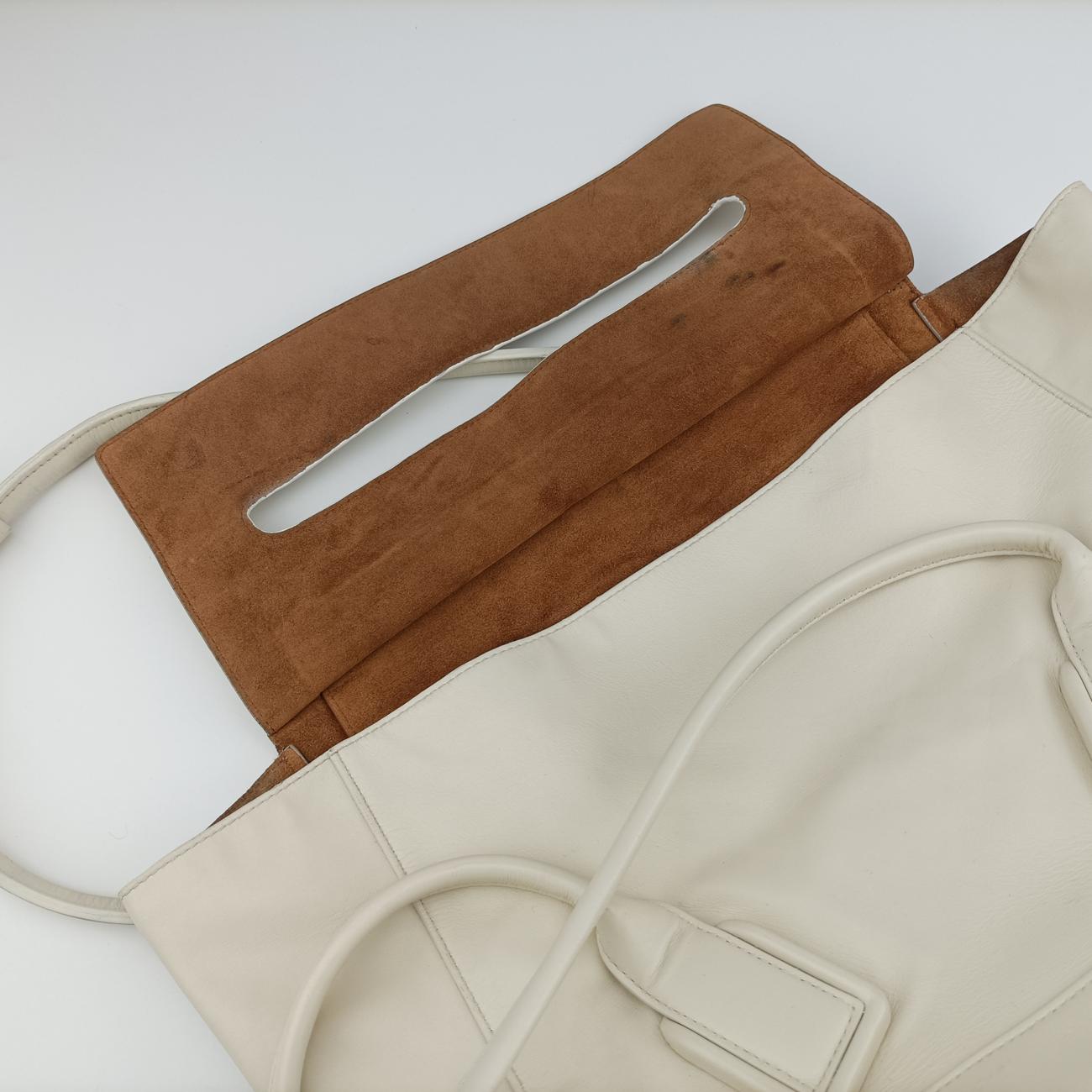 Vintage Bottega Veneta ARCO White Leather  shoulderbag | stylenewstar