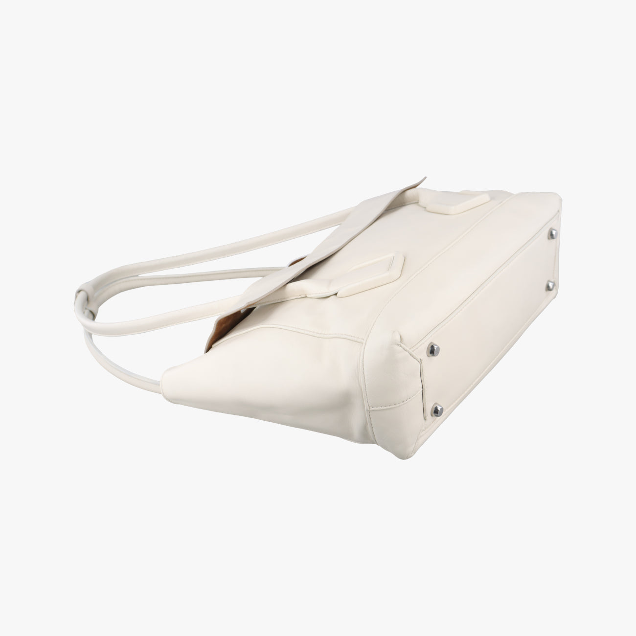 Vintage Bottega Veneta ARCO White Leather  shoulderbag | stylenewstar