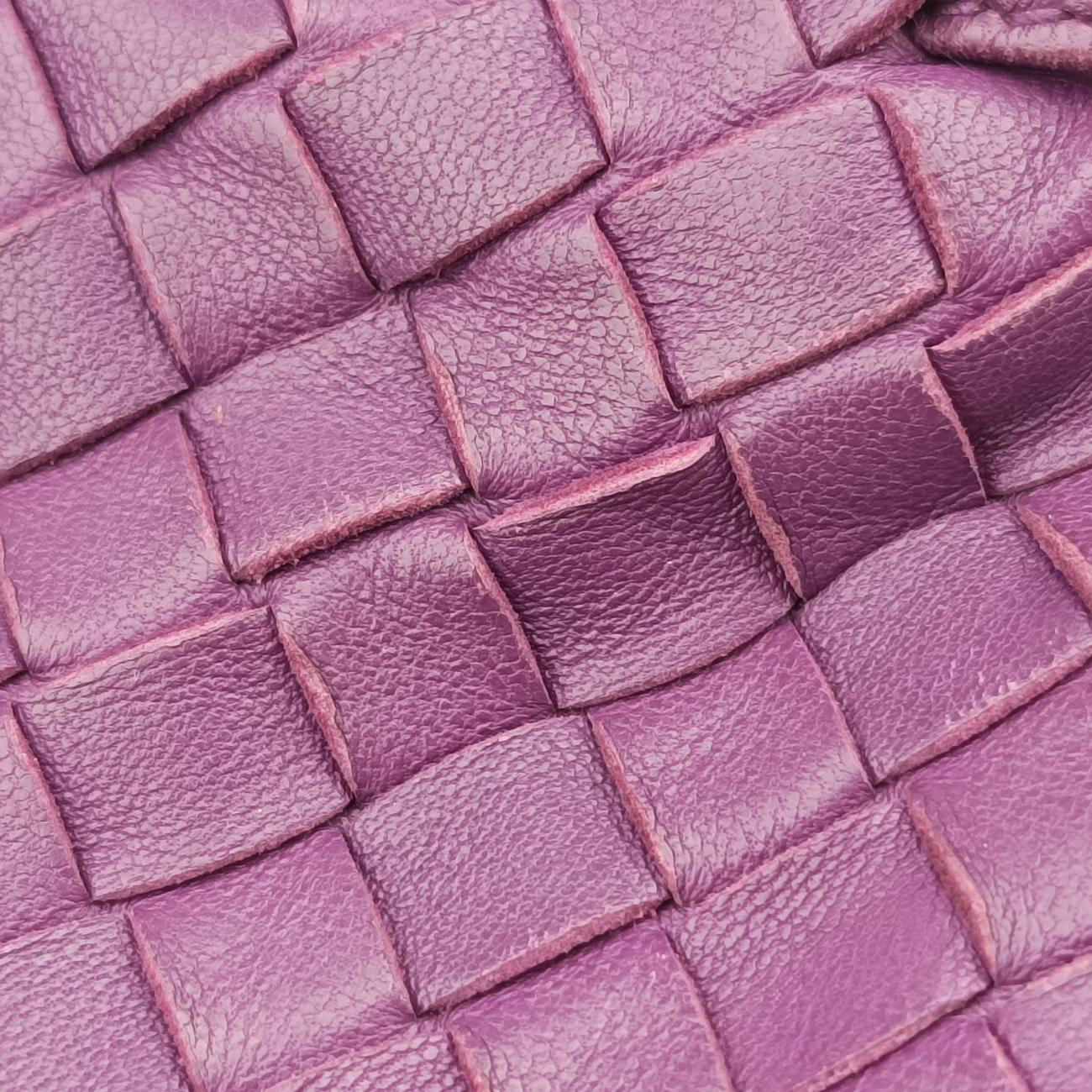 Vintage Bottega Veneta NODINI Intrecciato Purple lambskin  shoulderbag | stylenewstar