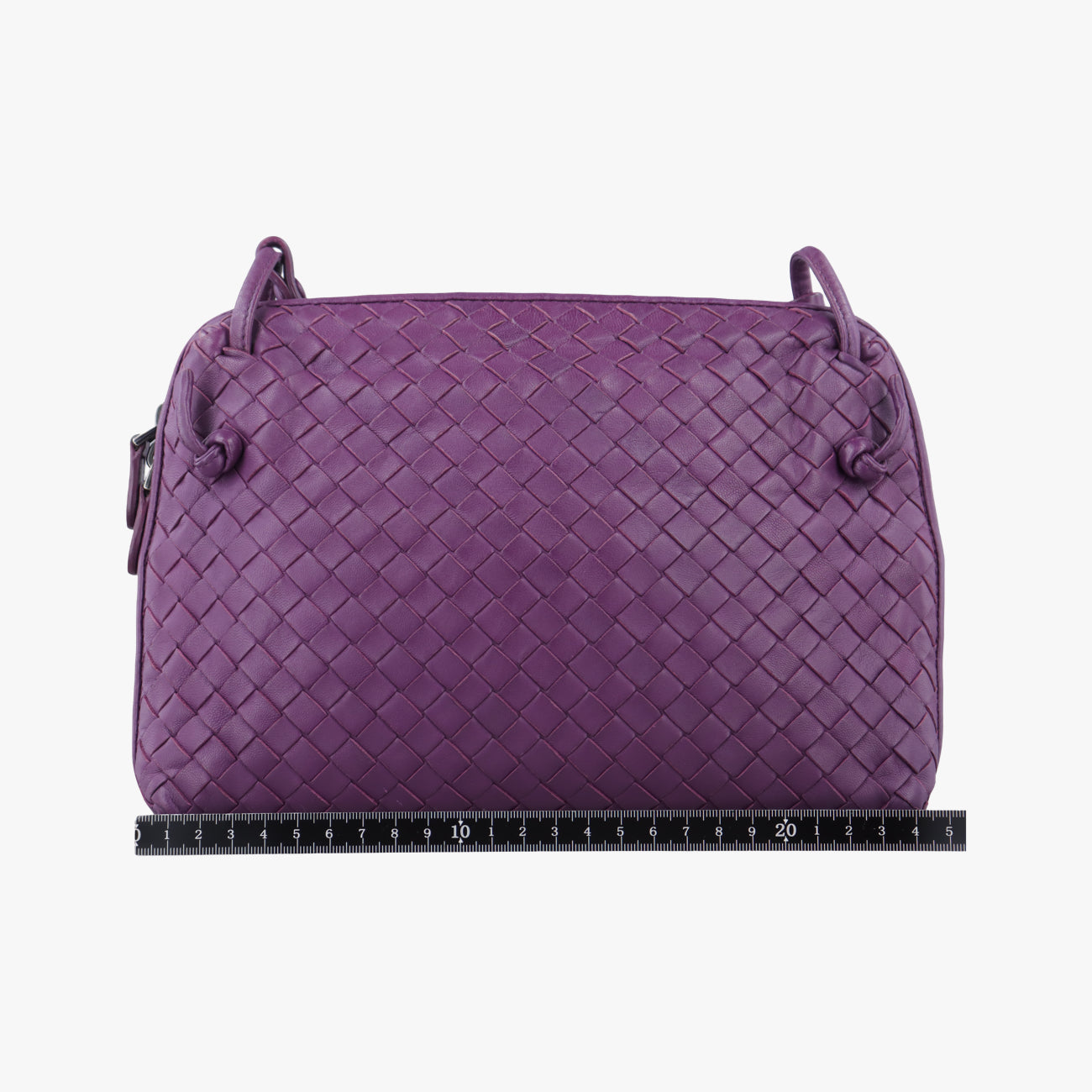 Vintage Bottega Veneta NODINI Intrecciato Purple lambskin  shoulderbag | stylenewstar