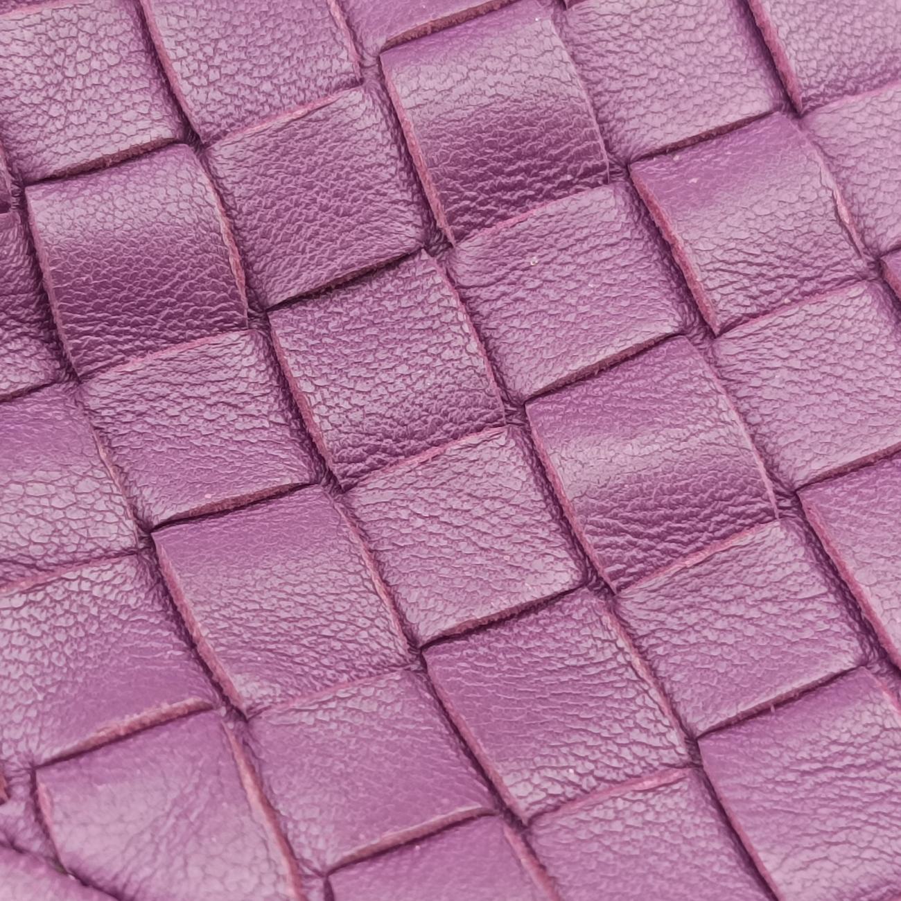 Vintage Bottega Veneta NODINI Intrecciato Purple lambskin  shoulderbag | stylenewstar