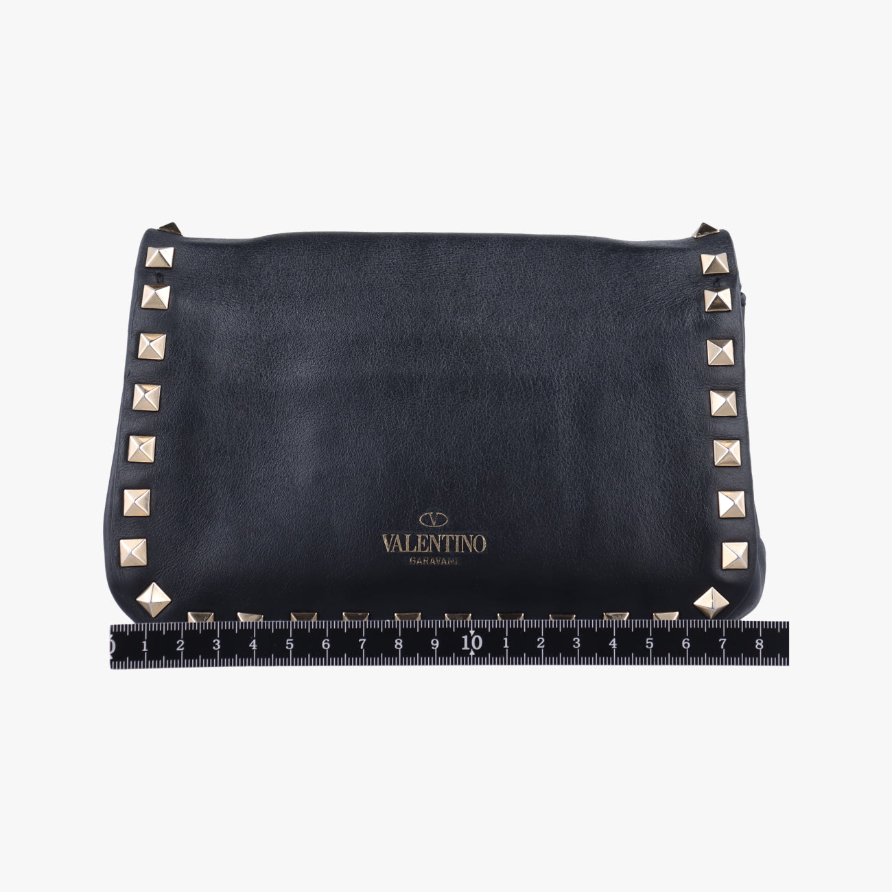 Pre-owned Valentino Rockstud Black Leather  shoulderbag | stylenewstar