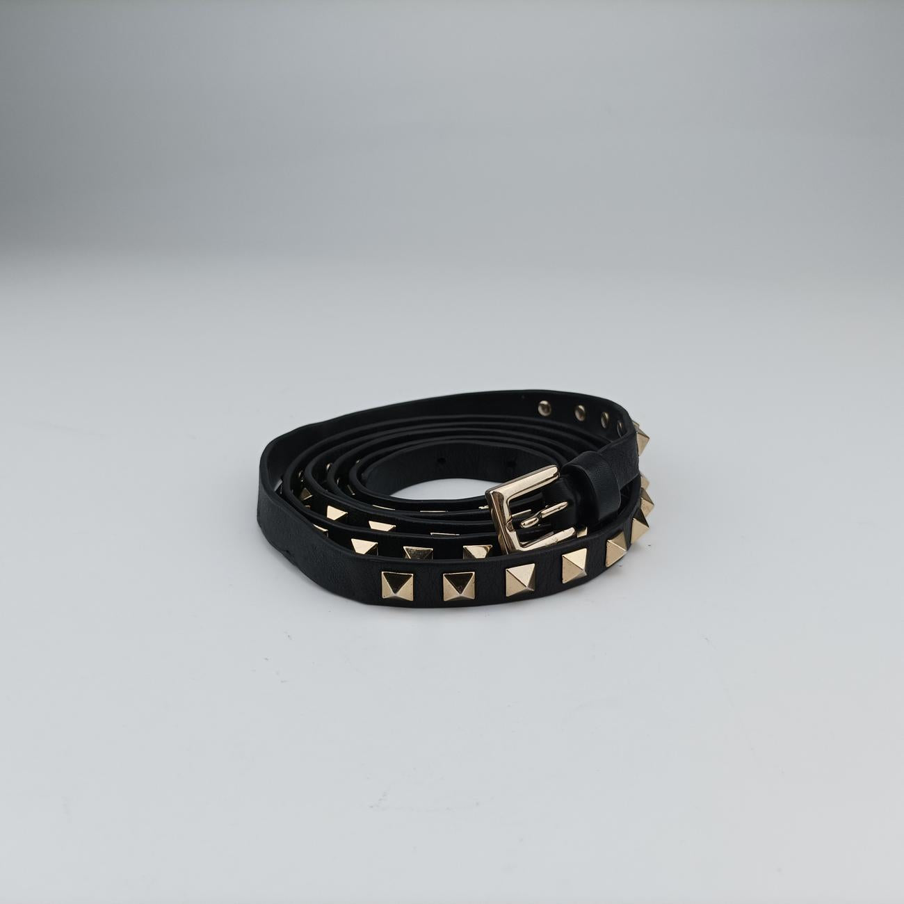 Pre-owned Valentino Rockstud Black Leather  shoulderbag | stylenewstar