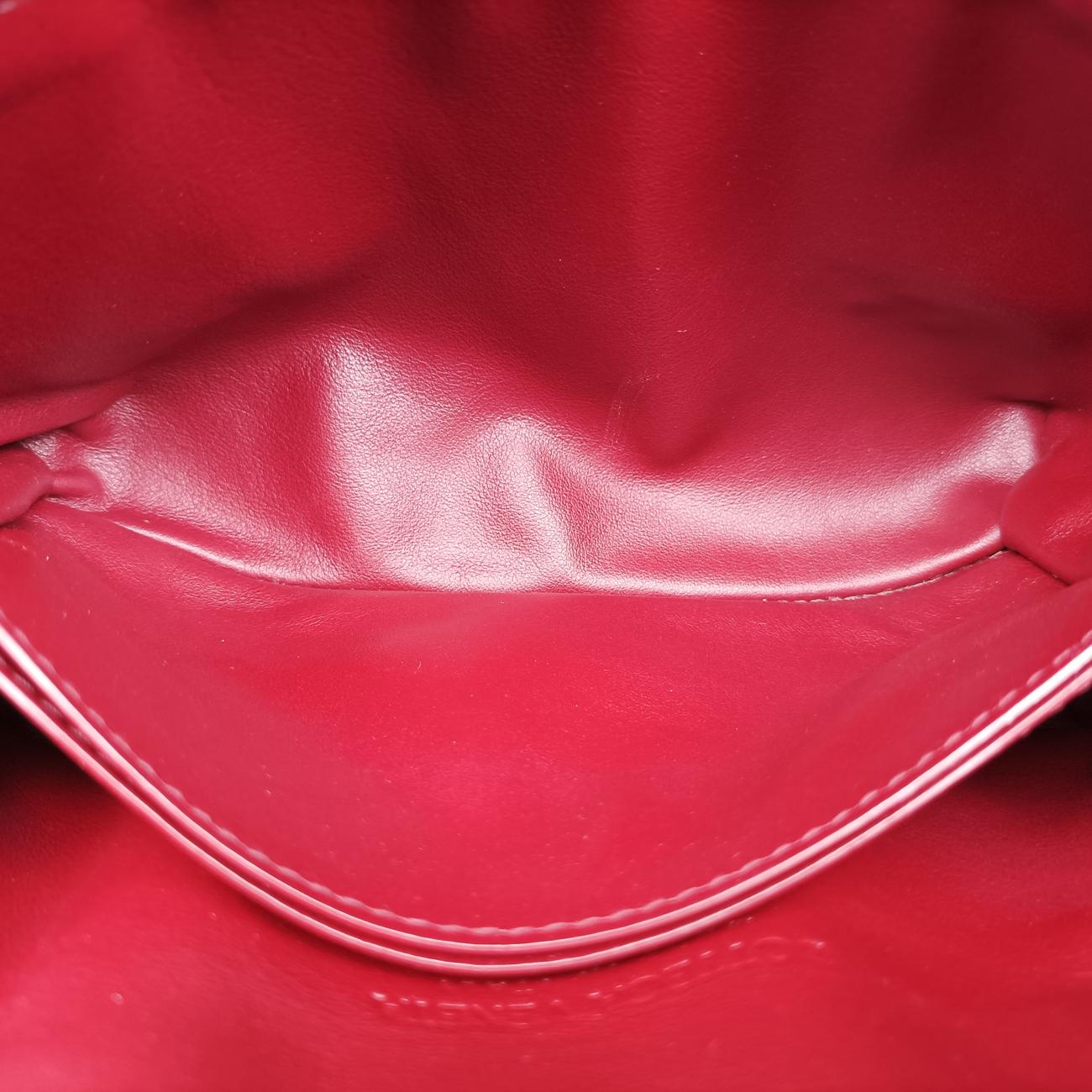 Pre-owned Bottega Veneta Intrecciato Burgundy lambskin  shoulderbag | stylenewstar