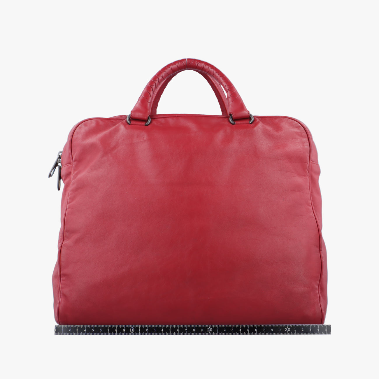 Pre-owned Bottega Veneta Intrecciato Red lambskin  handbag | stylenewstar