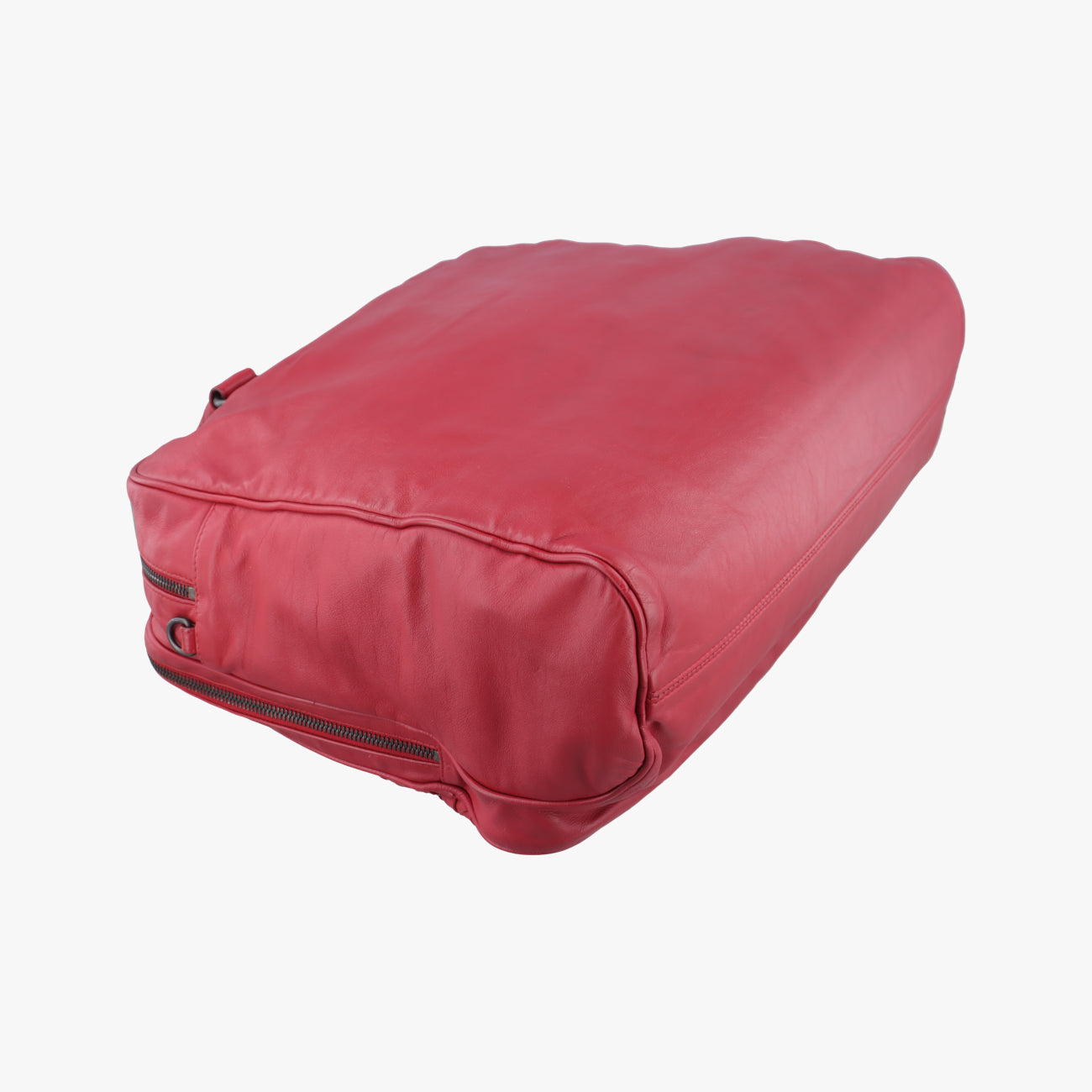 Pre-owned Bottega Veneta Intrecciato Red lambskin  handbag | stylenewstar