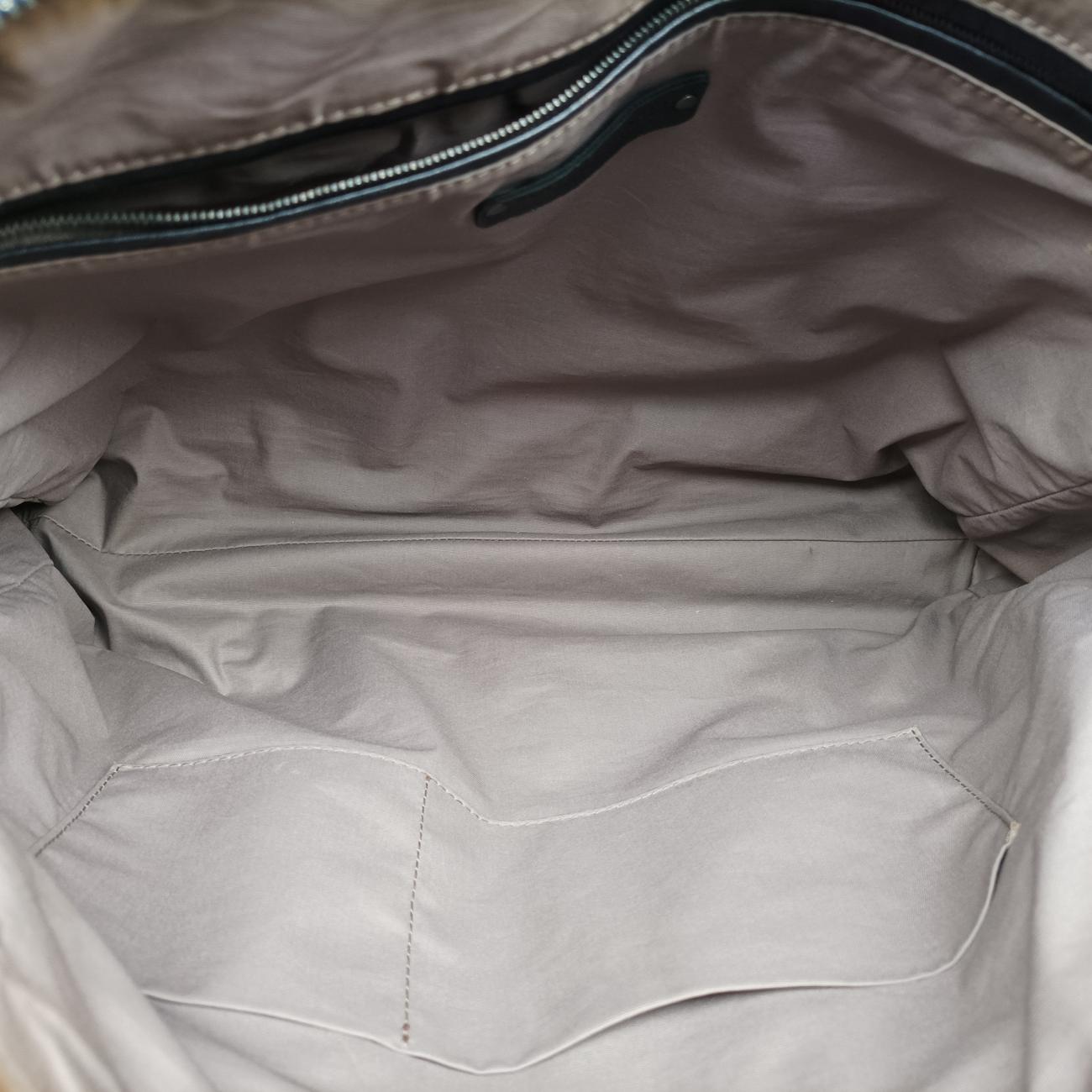 Pre-owned Bottega Veneta Intrecciato Gray × Black lambskin  handbag | stylenewstar