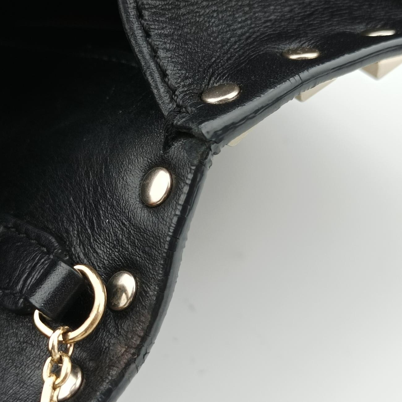 Vintage Valentino Rockstud Black leather  shoulderbag | stylenewstar