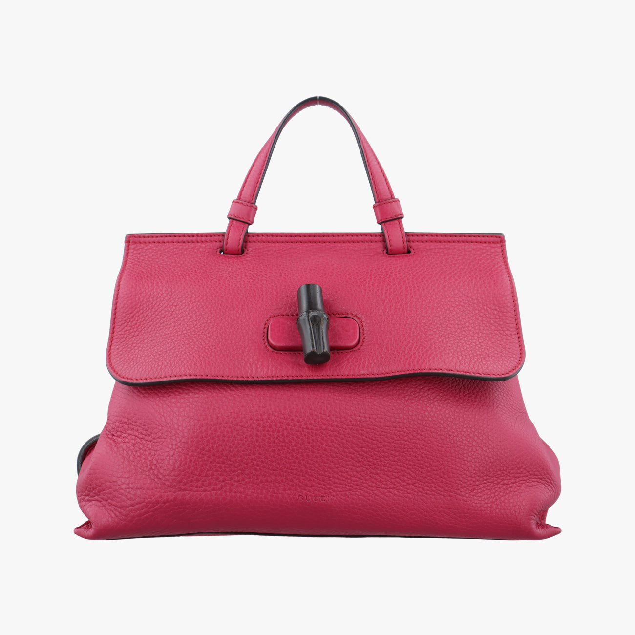 Pre-owned Gucci Bamboo Daily Rose Leather 392013 handbag | stylenewstar