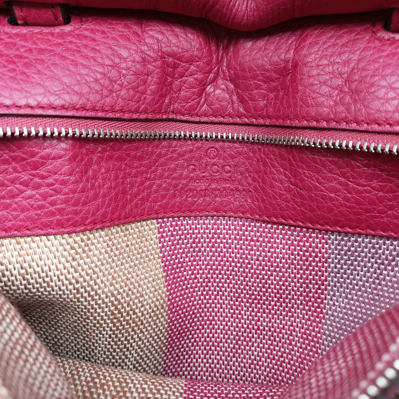 Pre-owned Gucci Bamboo Daily Rose Leather 392013 handbag | stylenewstar