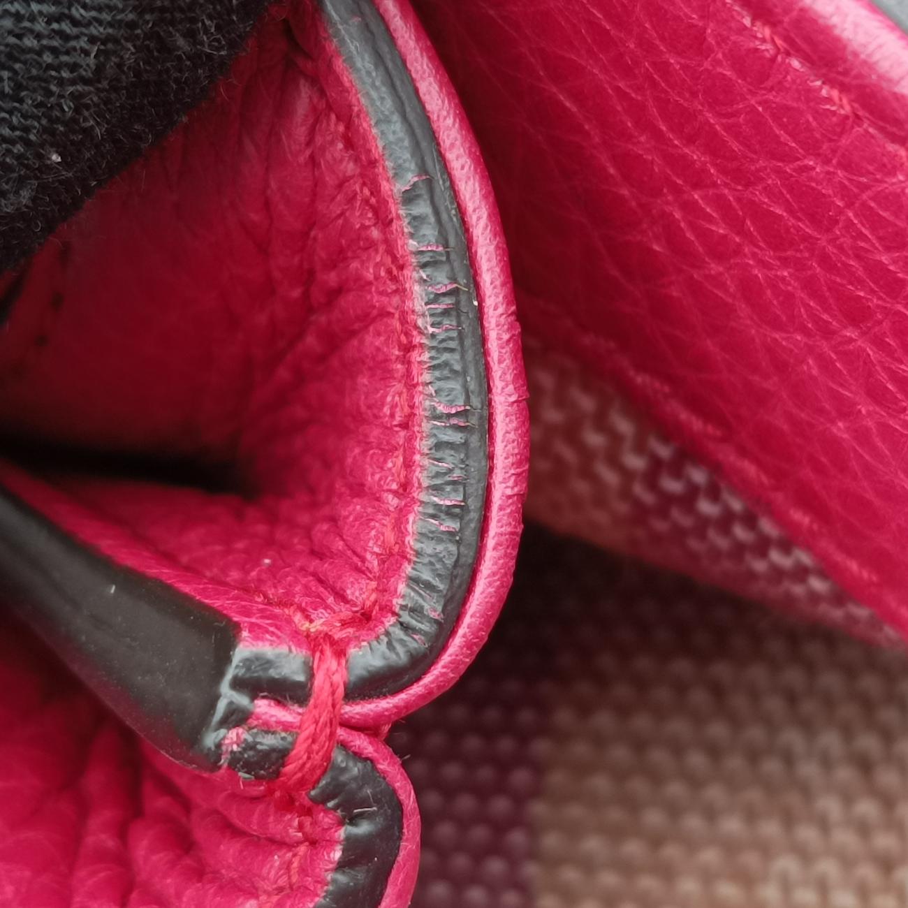 Pre-owned Gucci Bamboo Daily Rose Leather 392013 handbag | stylenewstar