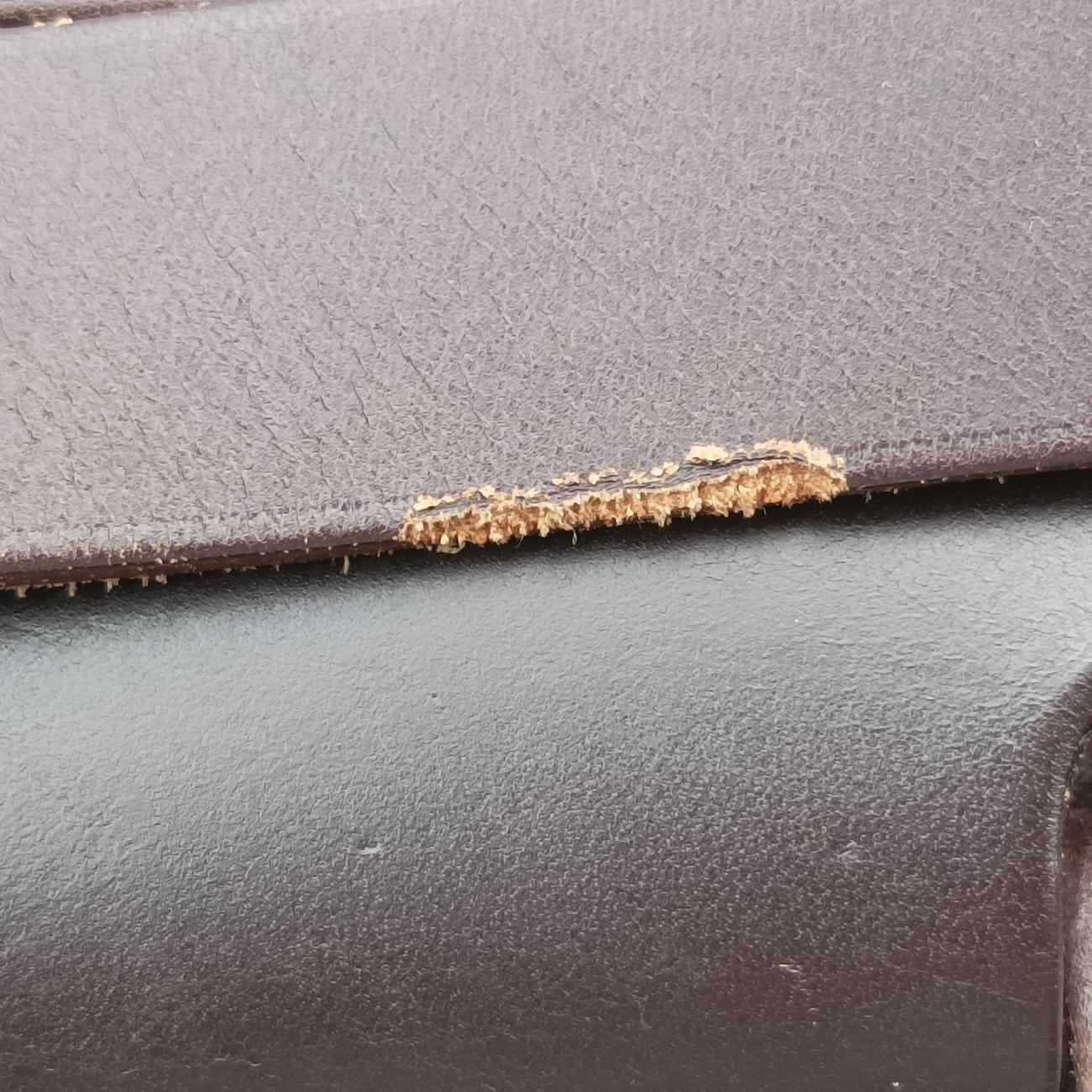 Vintage Hermes Airbag Zip MM Red × Brown Toile Officier×Leather  shoulderbag | stylenewstar