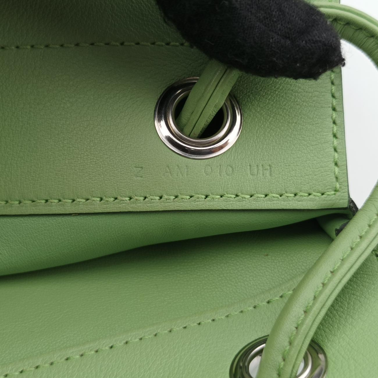 Pre-owned Hermes Sac Aline mini Green lambskin  shoulderbag | stylenewstar
