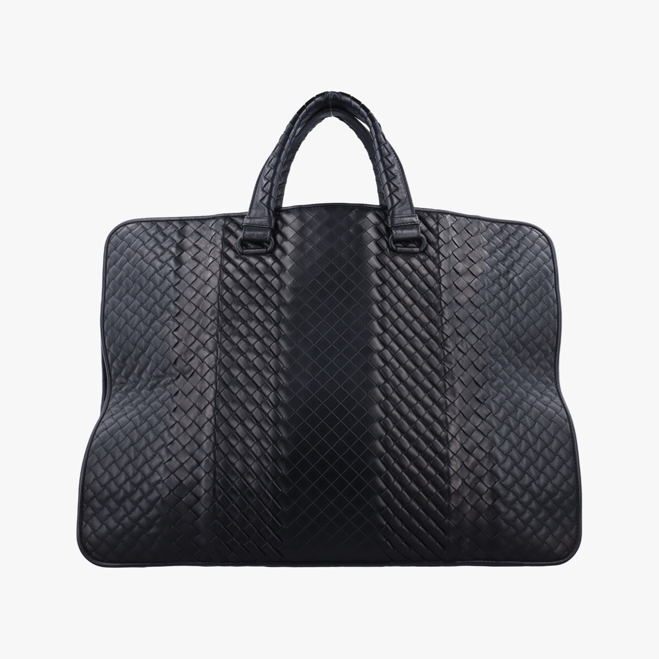 Pre-owned Bottega Veneta Intrecciato Black lambskin  handbag | stylenewstar