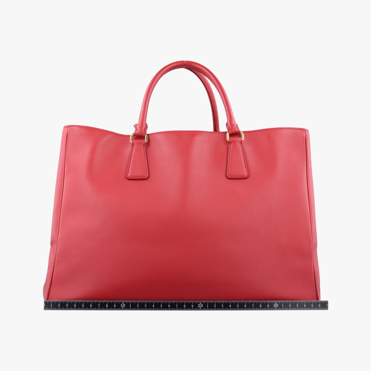 Pre-owned Prada Galleria Red SAFFIANO Leather BN1786 handbag | stylenewstar