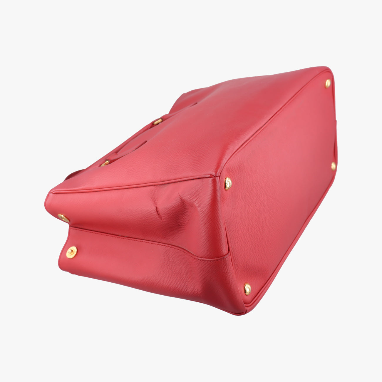 Pre-owned Prada Galleria Red SAFFIANO Leather BN1786 handbag | stylenewstar