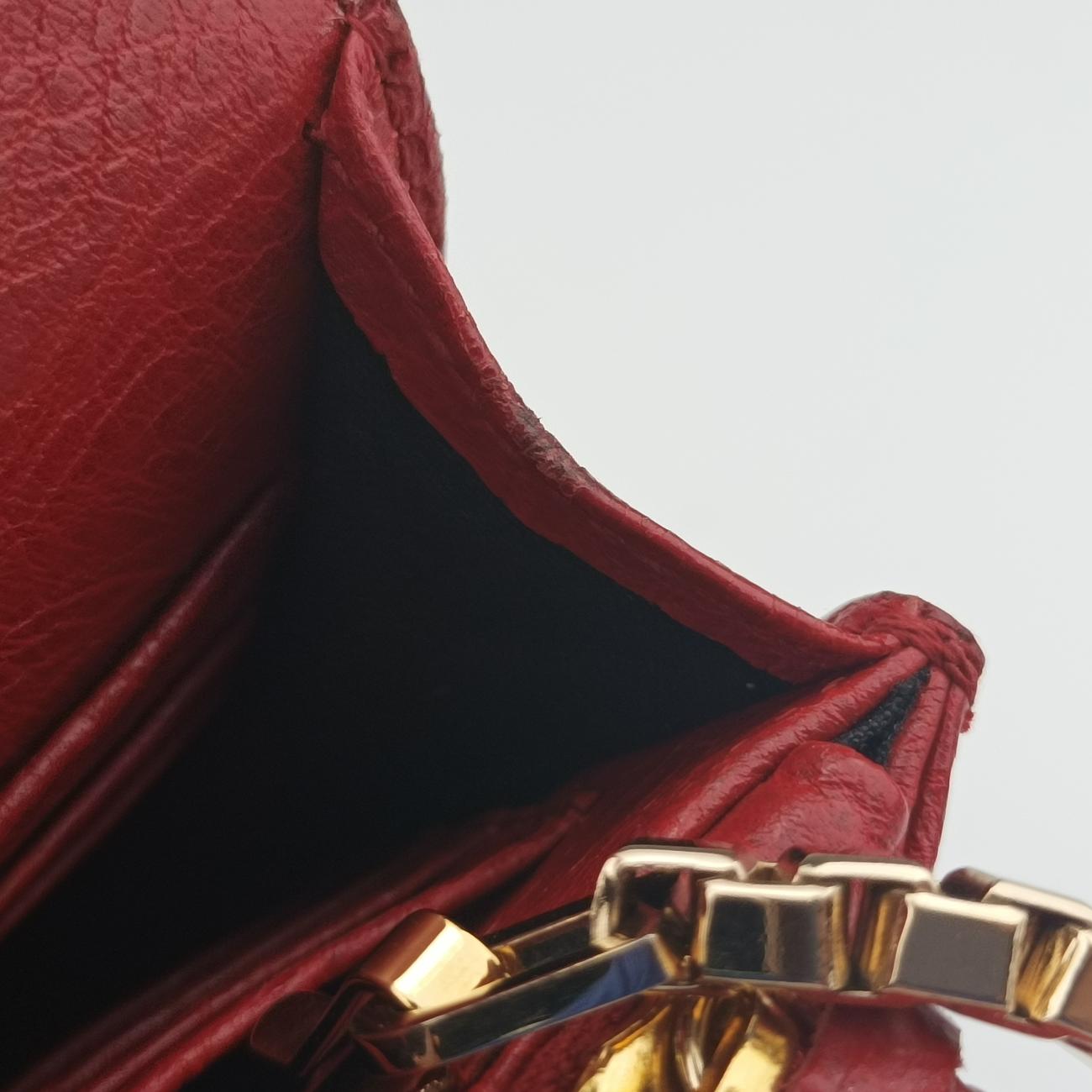 Secondhand Balenciaga Classic Metalic Red Lambskin  shoulderbag | stylenewstar