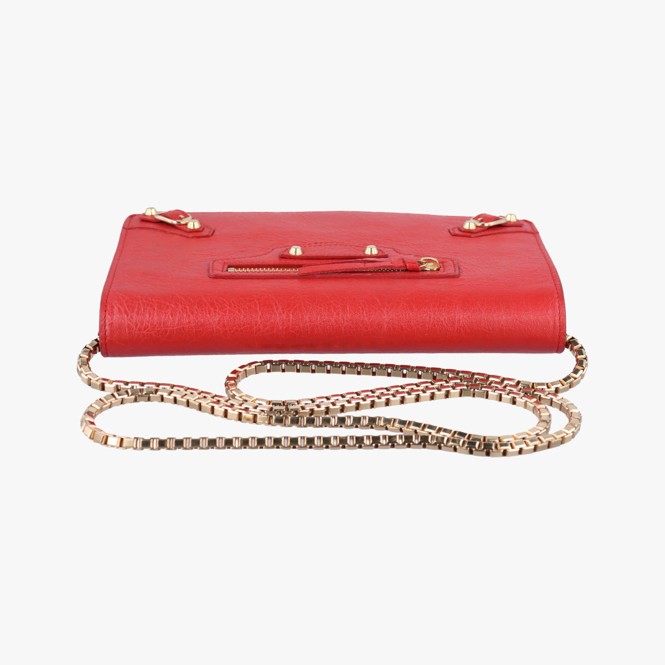 Secondhand Balenciaga Classic Metalic Red Lambskin  shoulderbag | stylenewstar