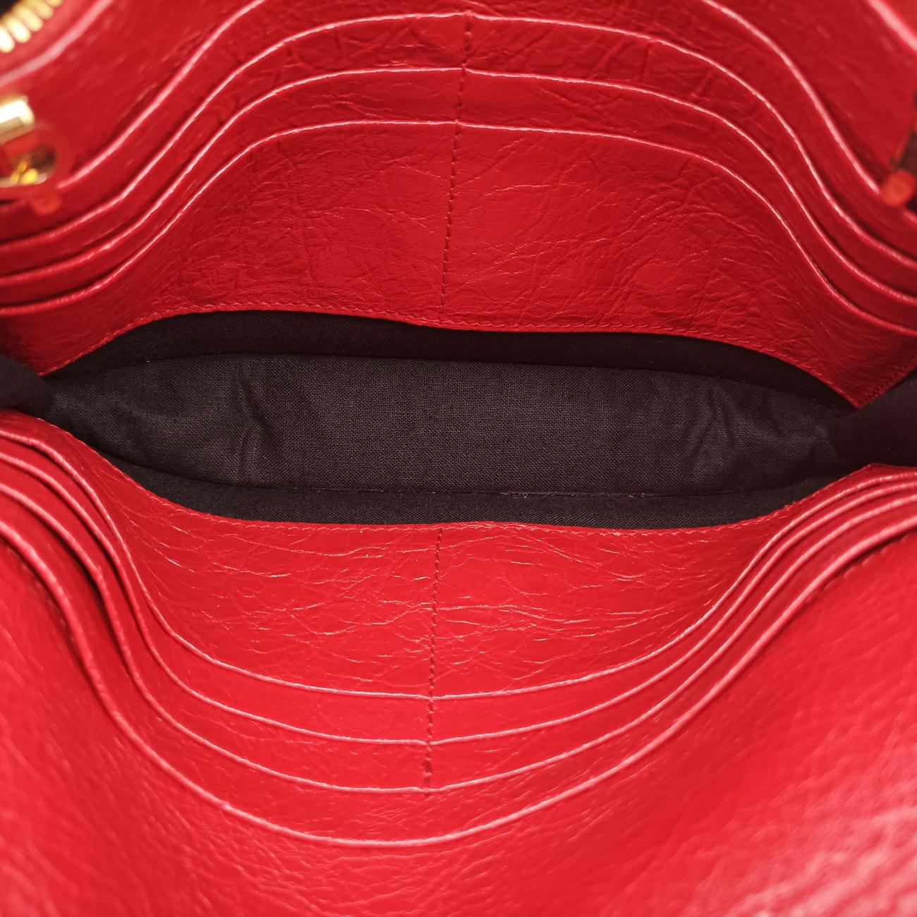 Secondhand Balenciaga Classic Metalic Red Lambskin  shoulderbag | stylenewstar