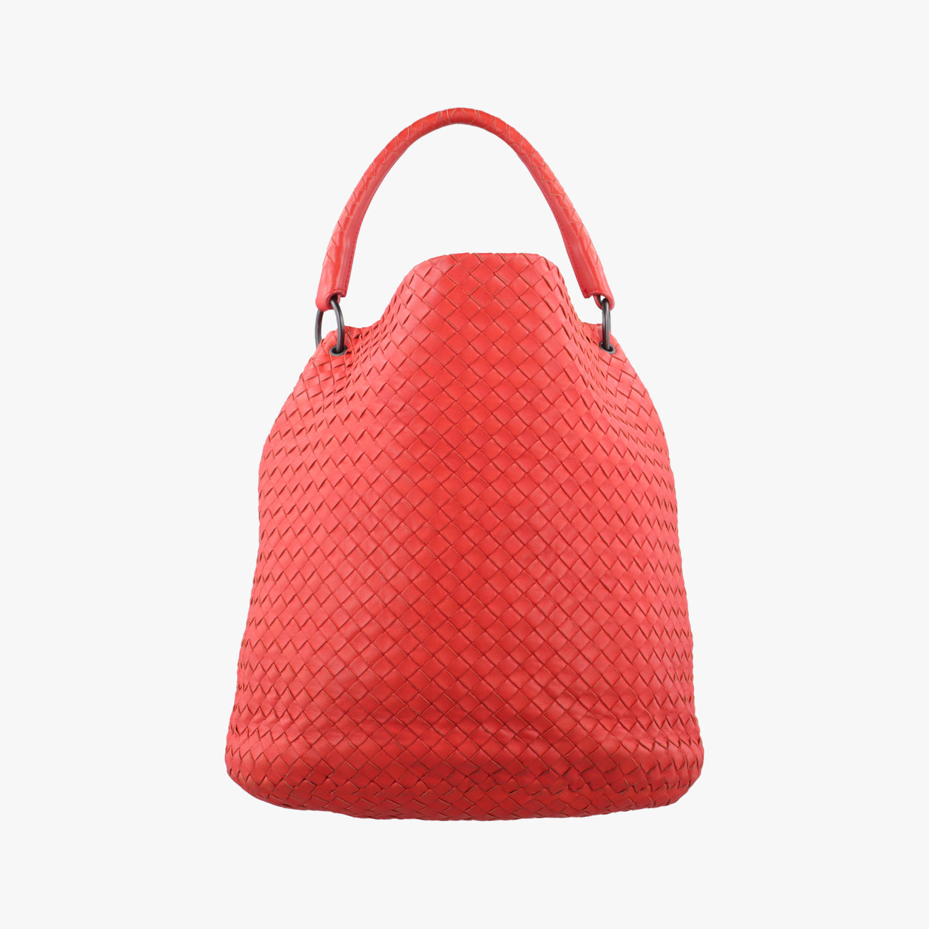 Pre-owned Bottega Veneta Intrecciato Orange lambskin  shoulderbag | stylenewstar