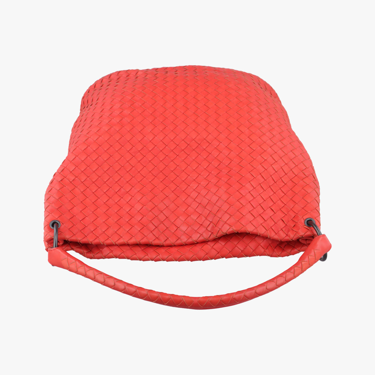 Pre-owned Bottega Veneta Intrecciato Orange lambskin  shoulderbag | stylenewstar