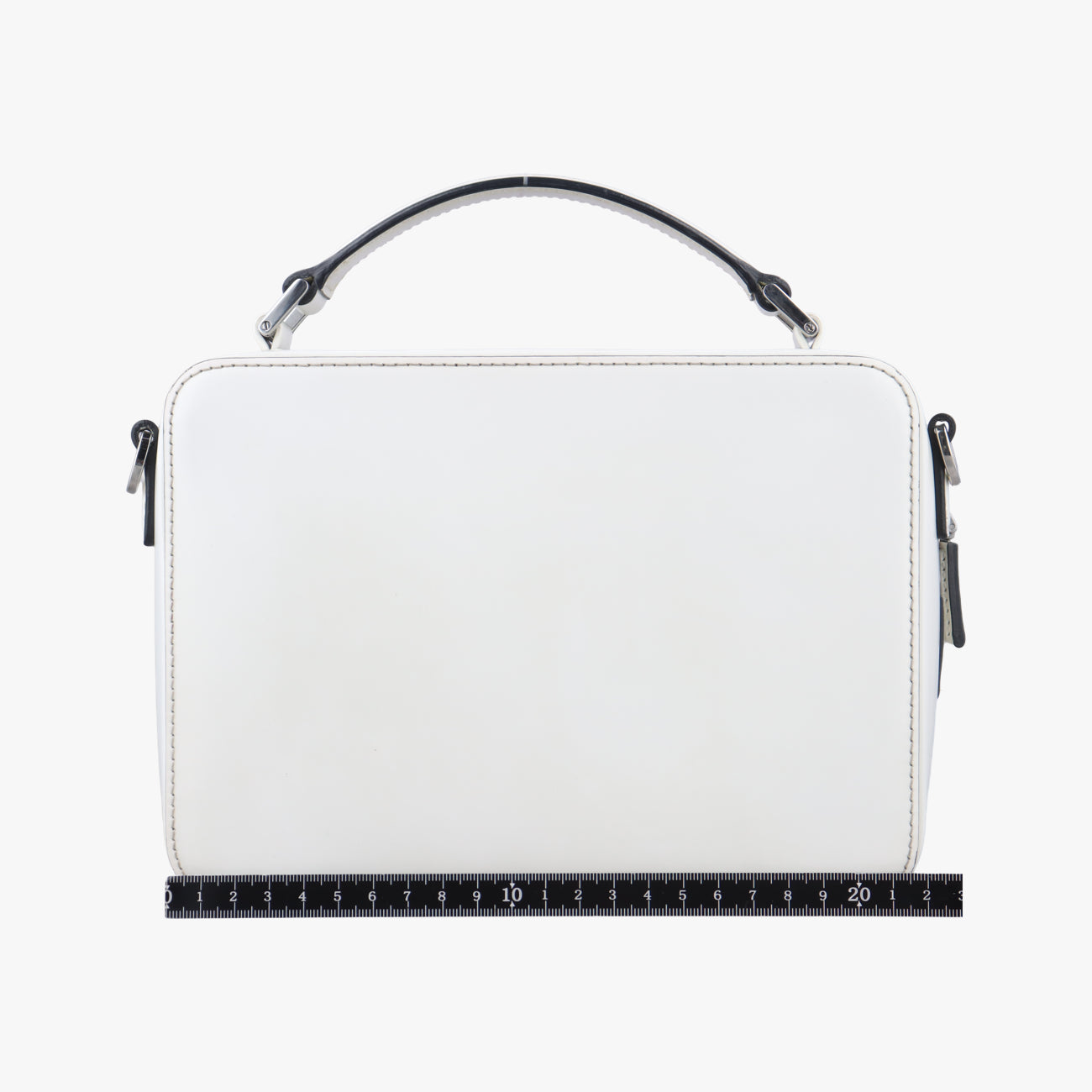 Pre-owned Prada Brique White Leather 2VH069 shoulderbag | stylenewstar