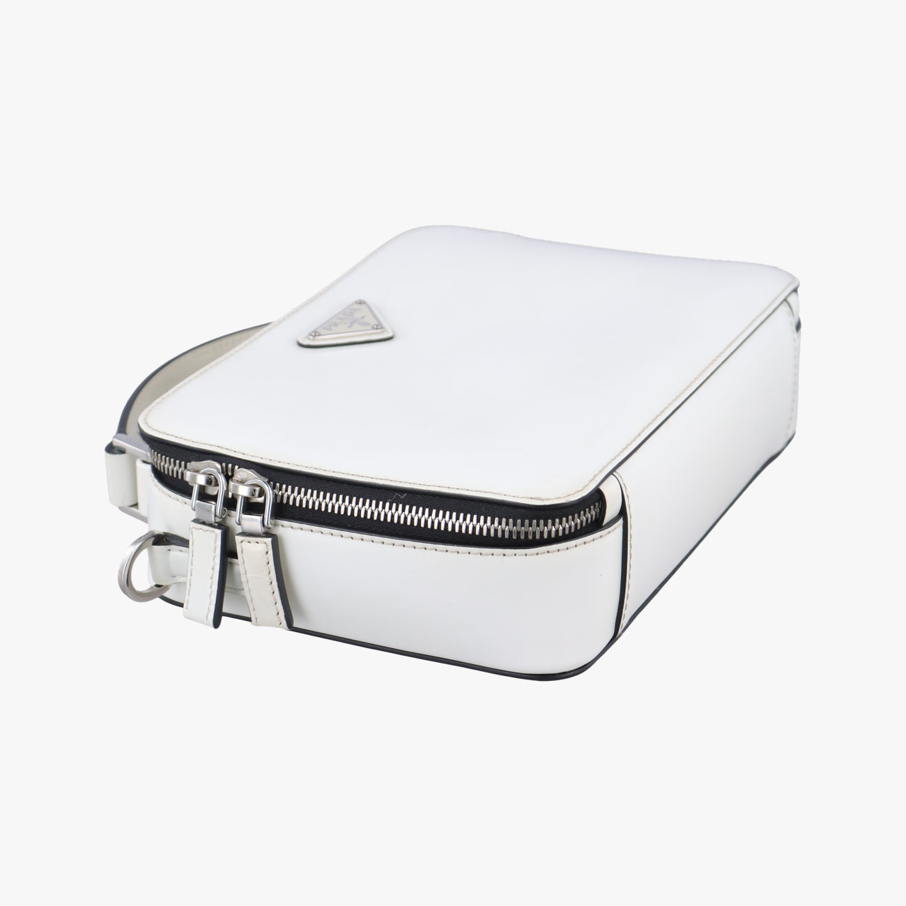 Pre-owned Prada Brique White Leather 2VH069 shoulderbag | stylenewstar