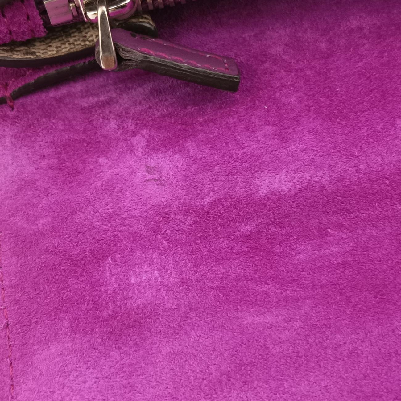 Pre-owned Gucci Dionysus Beige x Purple x Multicolor PVC coated canvas × suede 400235 shoulderbag | stylenewstar