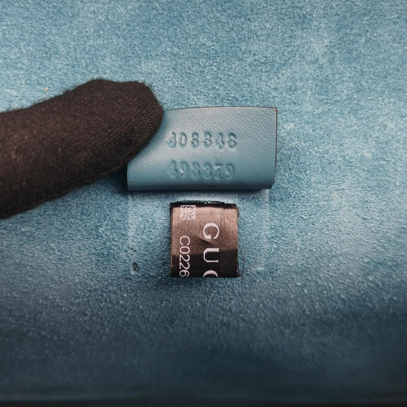 Pre-owned Gucci Dionysus Beige×Blue×Multicolour PVC coated canvas × suede 403348 shoulderbag | stylenewstar