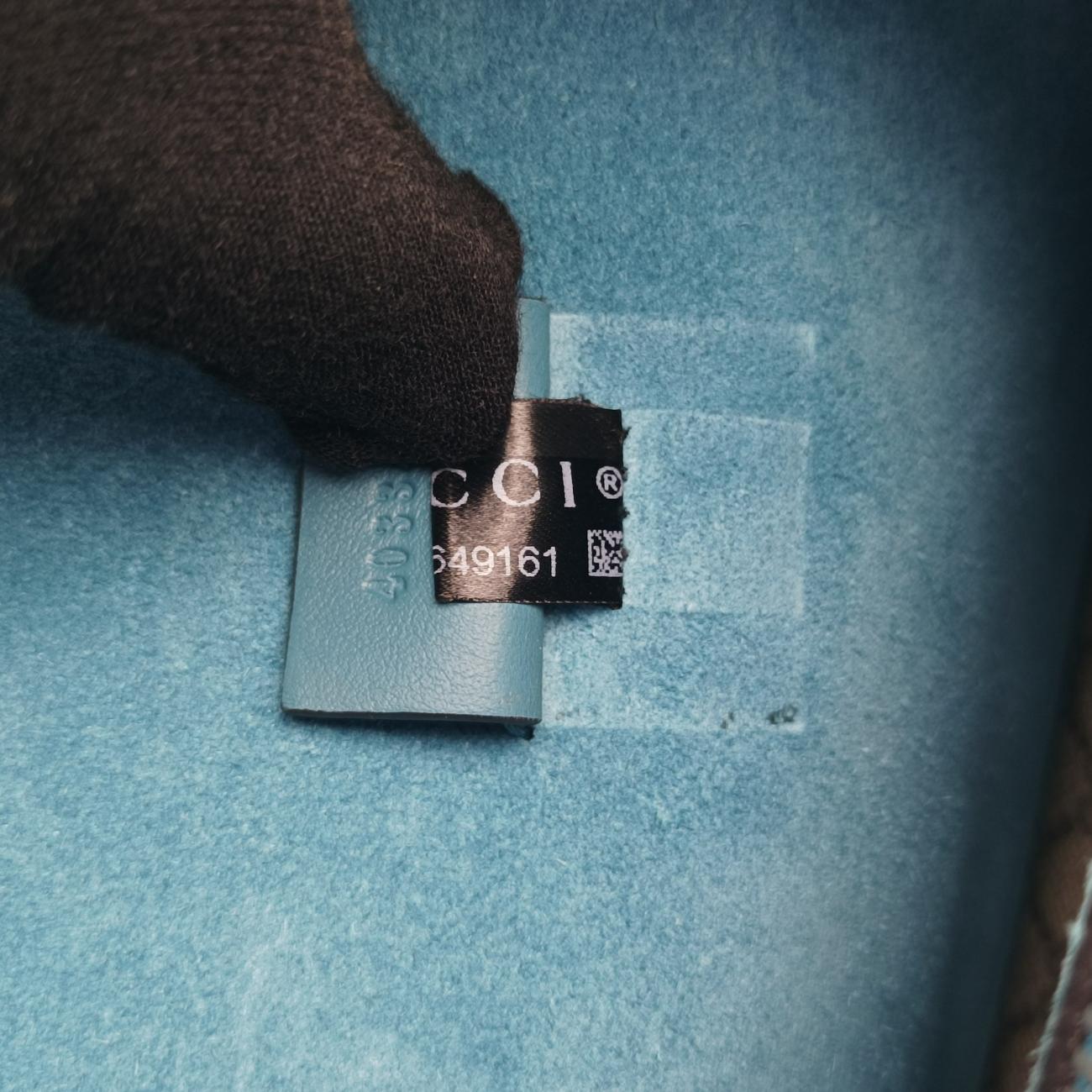 Pre-owned Gucci Dionysus Beige×Blue×Multicolour PVC coated canvas × suede 403348 shoulderbag | stylenewstar