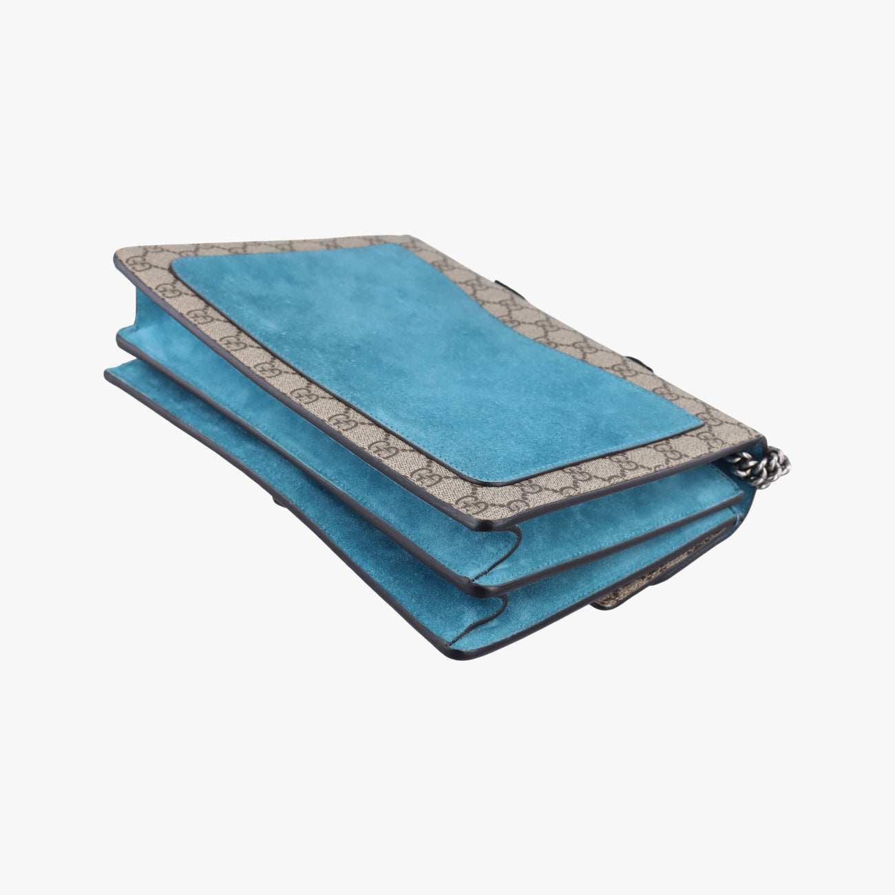 Pre-owned Gucci Dionysus Beige×Blue×Multicolour PVC coated canvas × suede 403348 shoulderbag | stylenewstar