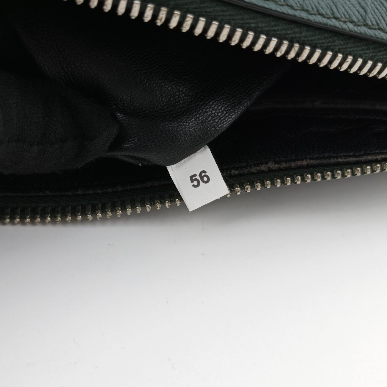 Secondhand Prada Briefcase Business Green SAFFIANO Leather 2VE363 handbag | stylenewstar