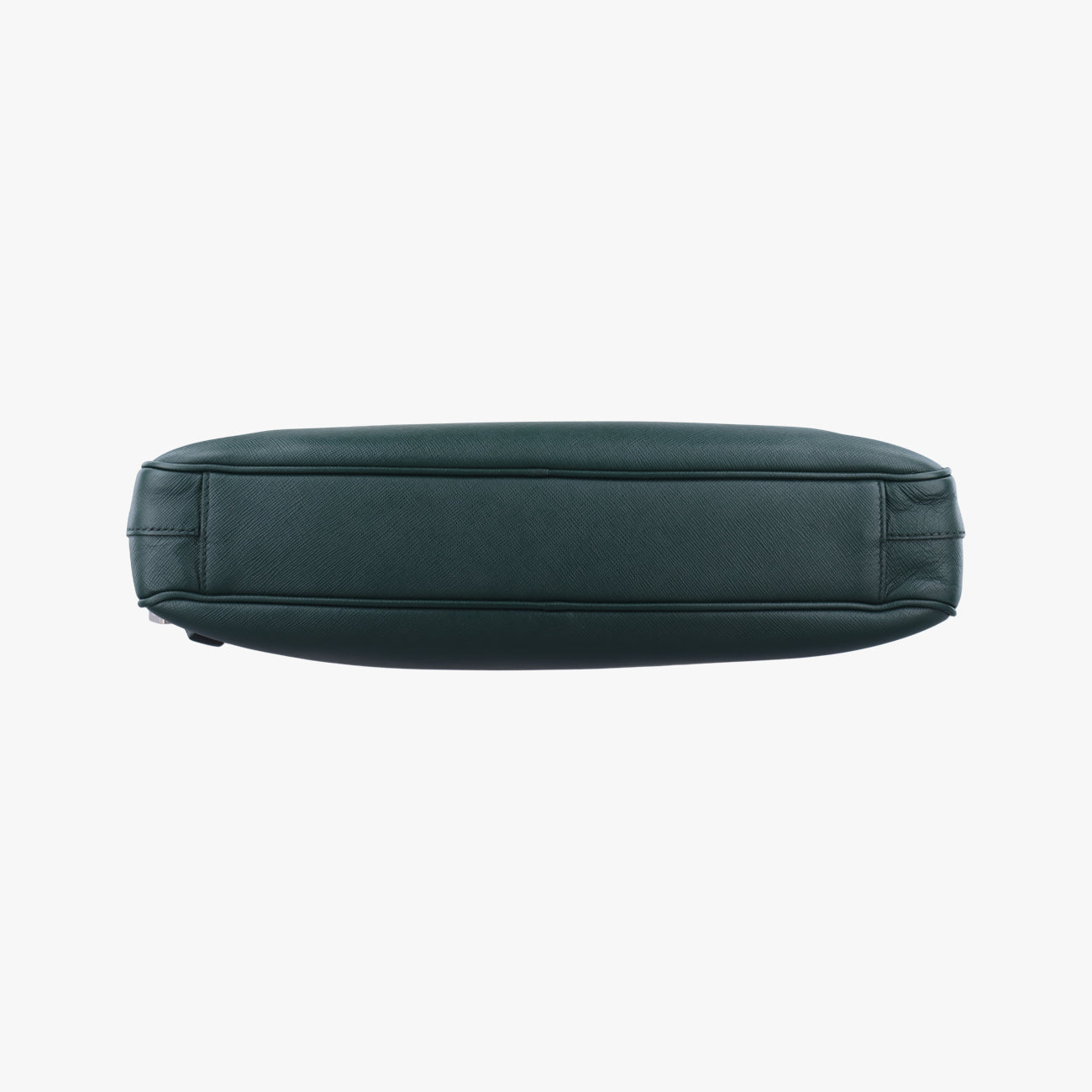 Secondhand Prada Briefcase Business Green SAFFIANO Leather 2VE363 handbag | stylenewstar