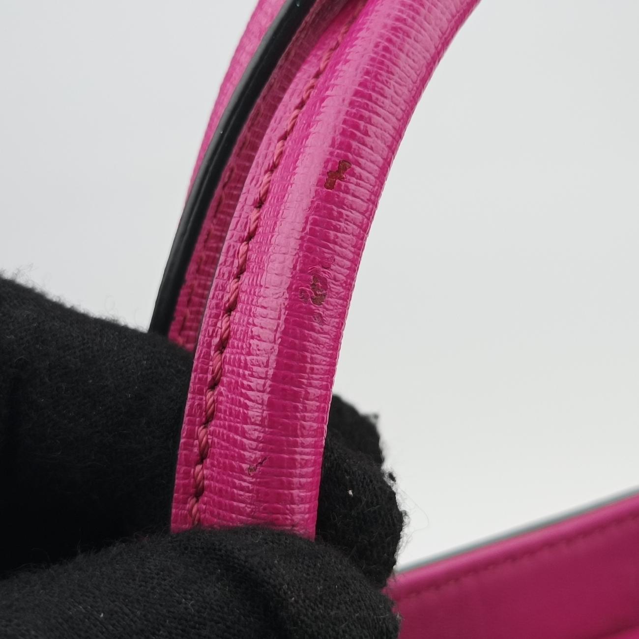 Secondhand Fendi Petite 2 JOURS Rose Leather 8BH253 shoulderbag | stylenewstar