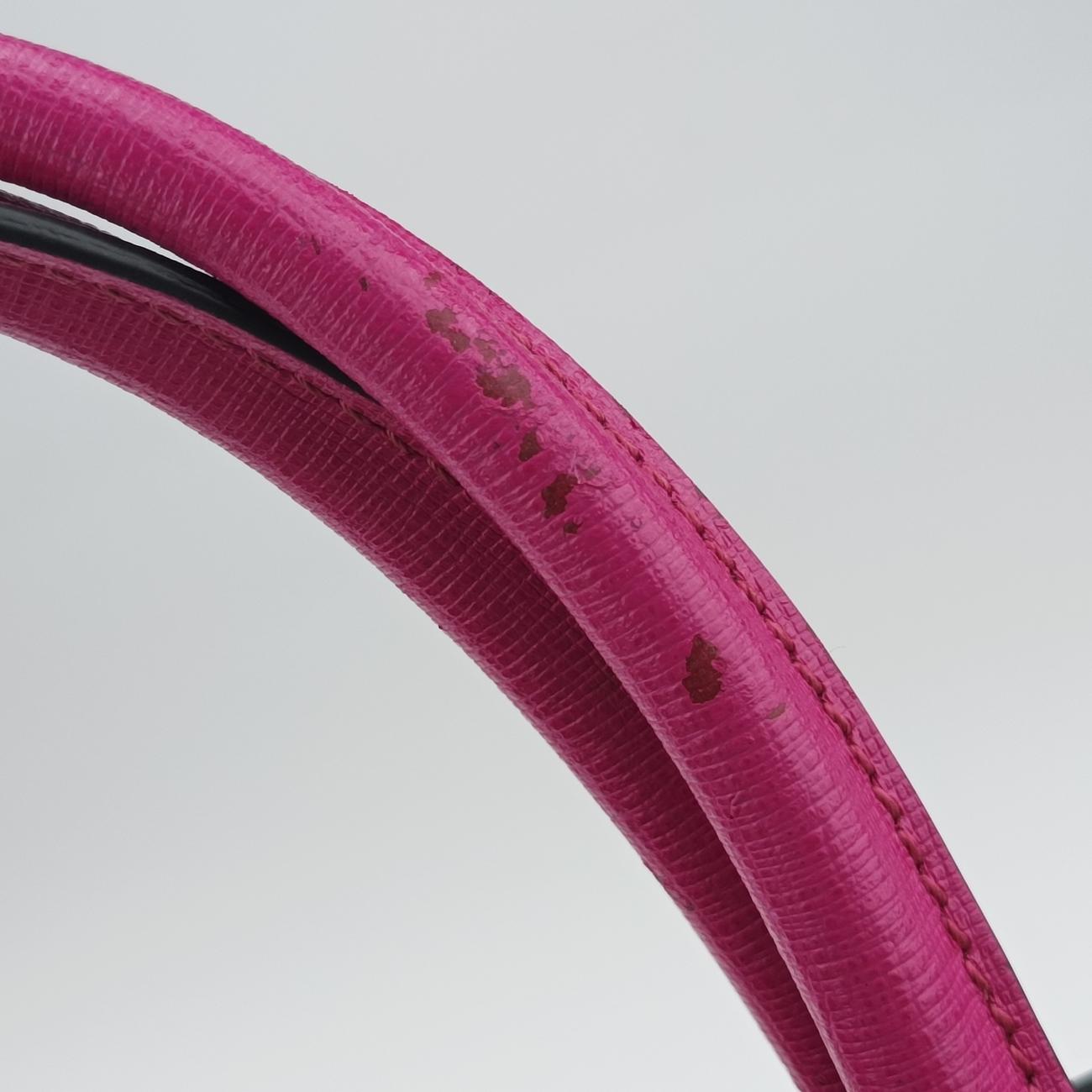 Secondhand Fendi Petite 2 JOURS Rose Leather 8BH253 shoulderbag | stylenewstar