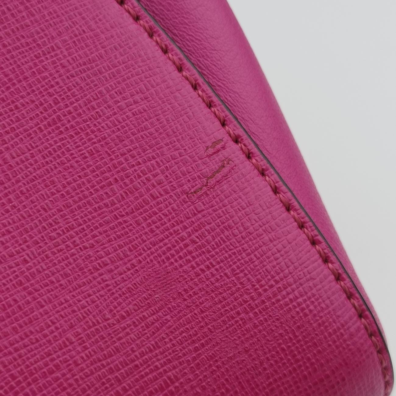 Secondhand Fendi Petite 2 JOURS Rose Leather 8BH253 shoulderbag | stylenewstar