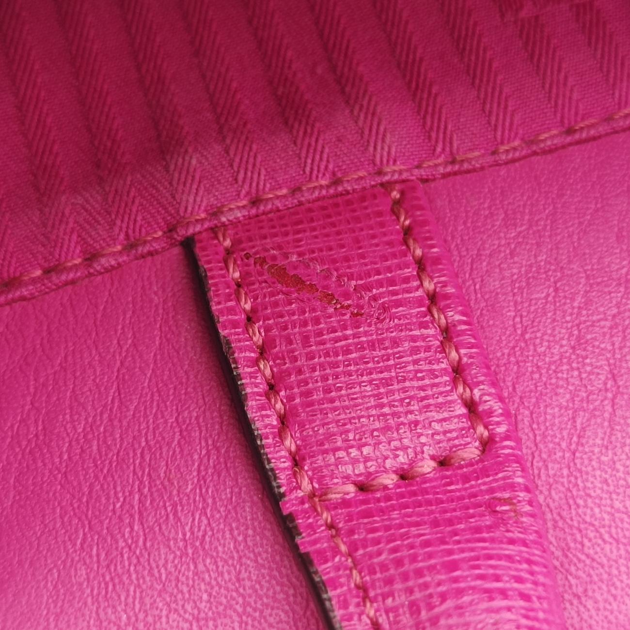 Secondhand Fendi Petite 2 JOURS Rose Leather 8BH253 shoulderbag | stylenewstar