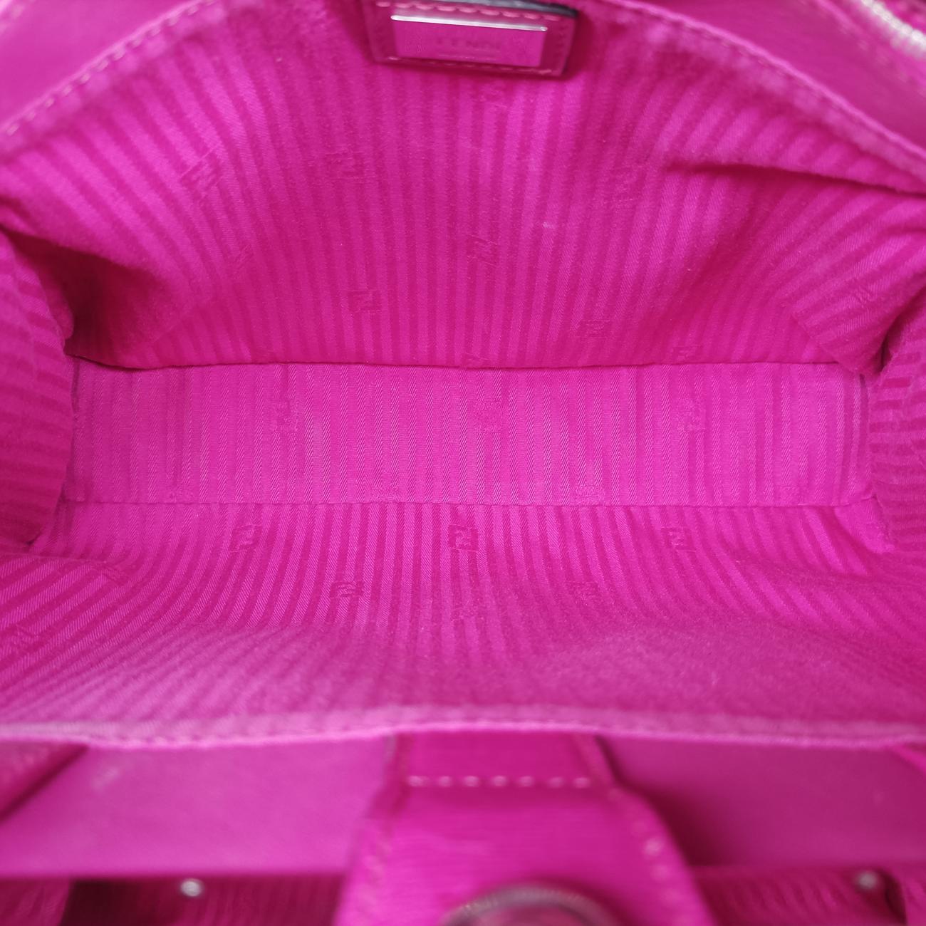 Secondhand Fendi Petite 2 JOURS Rose Leather 8BH253 shoulderbag | stylenewstar